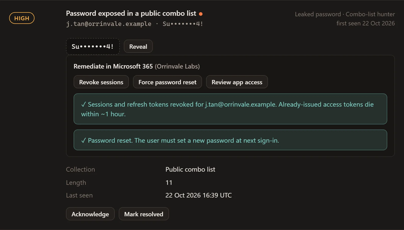 LeakHawk: Microsoft 365 response